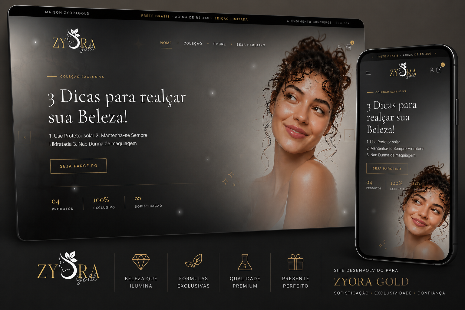 Capa do projeto Zyora Gold