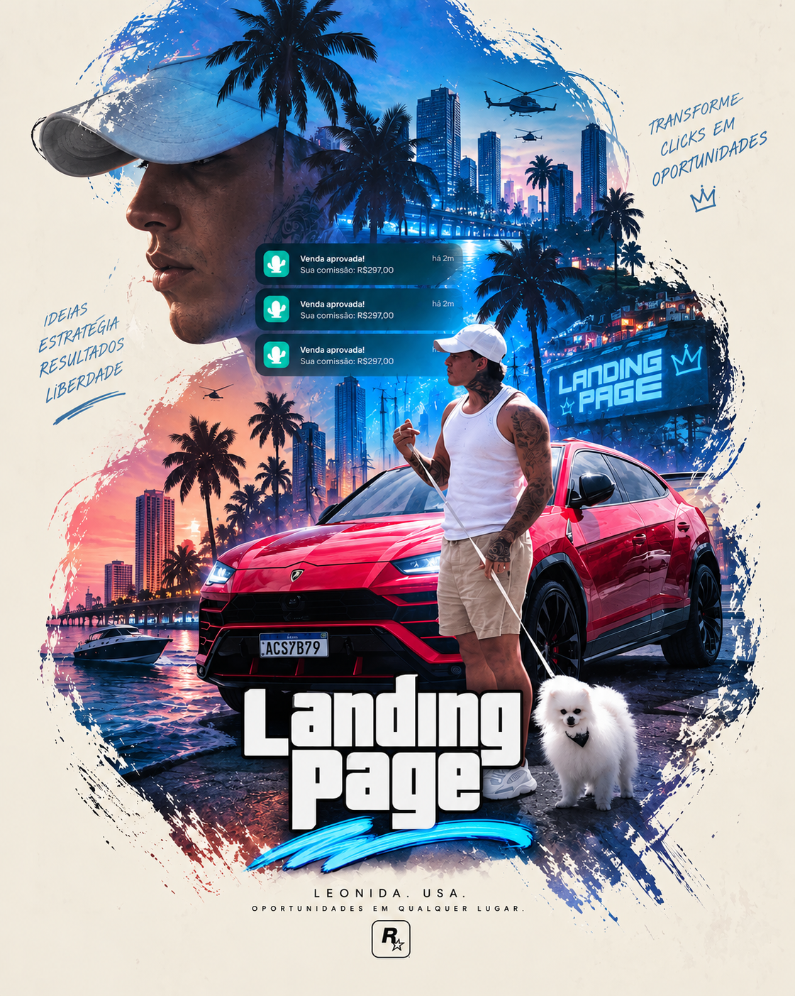 Capa do projeto Landing Page Leonida